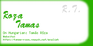 roza tamas business card
