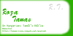 roza tamas business card